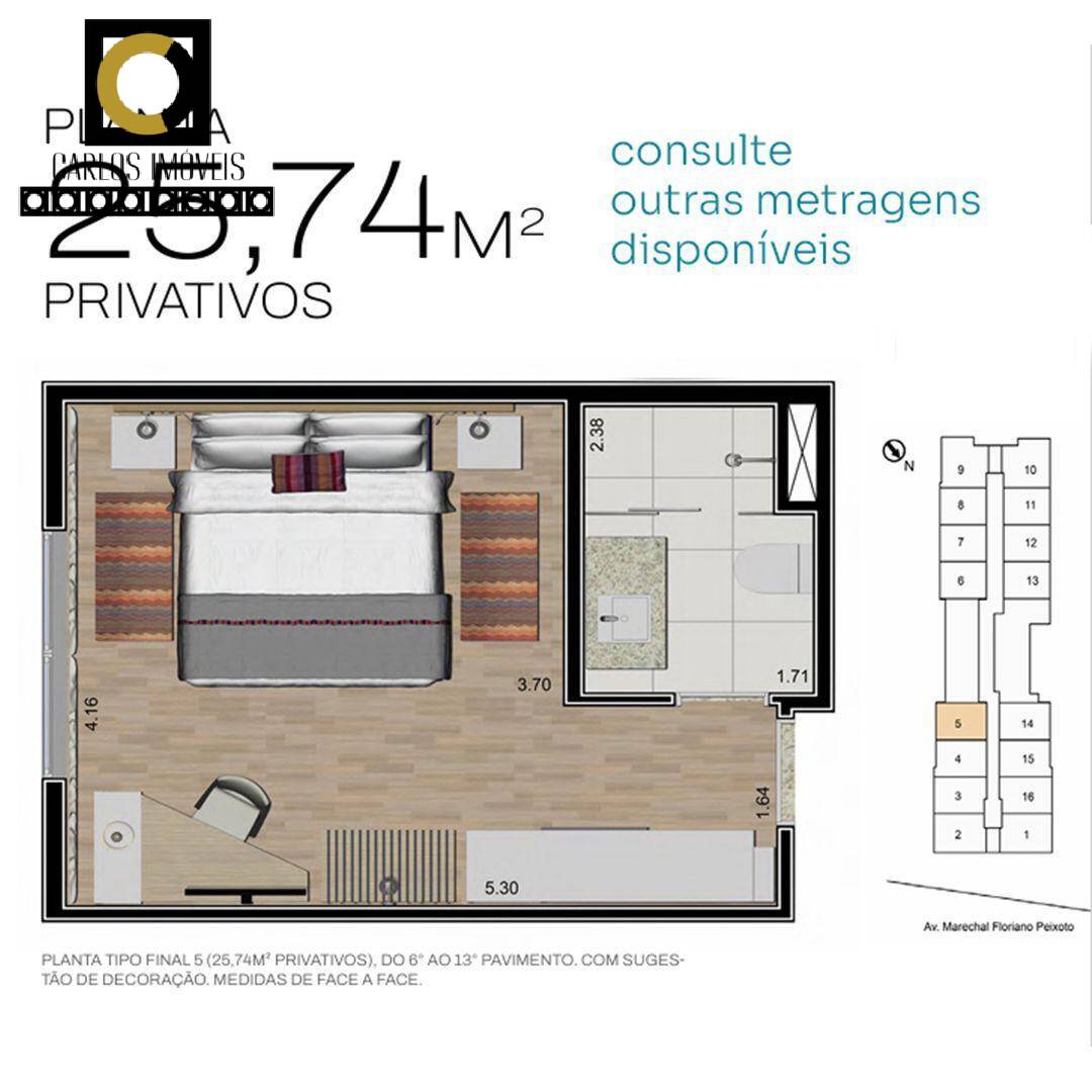 Apartamento à venda com 1 quarto, 25m² - Foto 15